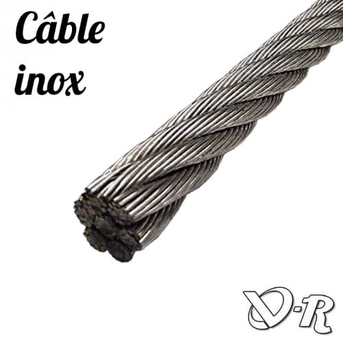Cable acier genesis mèche cable acier 7x7 INOX - Vapo-r